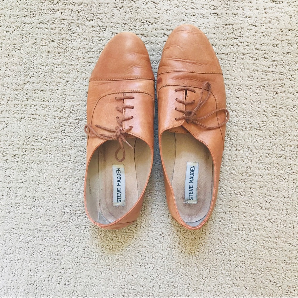 Steve Madden Tuddor Oxford Shoes - Cognac 8.5